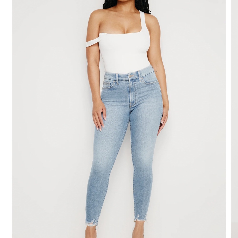 Good American Always Fits Good Legs Skinny Cropped